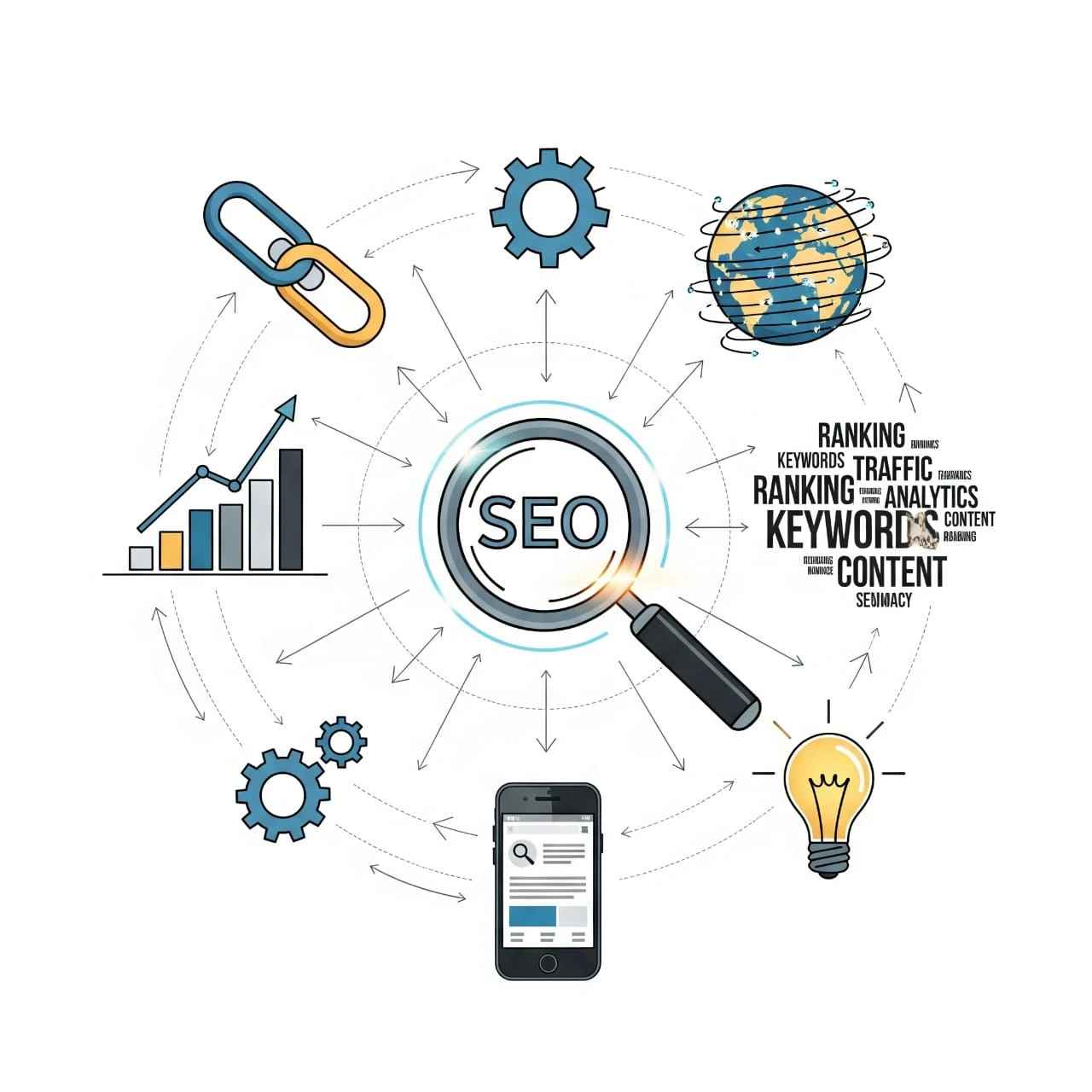 Search engine optimization in digital marketing